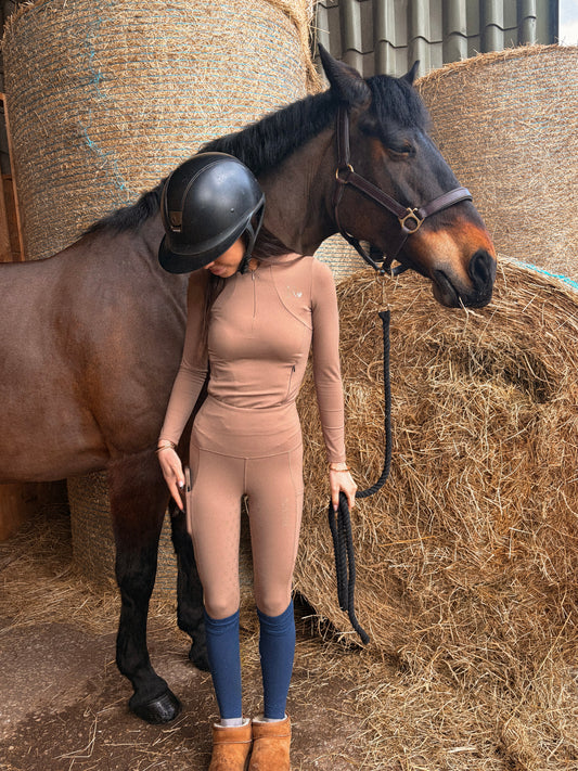 MOCHA SILICONE LEGGINGS
